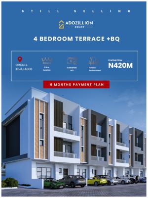 4 Bedroom Terrace Duplex Plus Bq., Adozillon Court, Omole Phase 2, Ikeja, Lagos, Terraced Duplex for Sale
