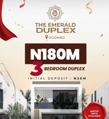 3 Bedroom Detached Duplex Plus Bq. (off Plan)., Emerald Estate, Off Ogombo Rd By Abraham Adesanya., Ajah, Lagos, Detached Duplex for Sale