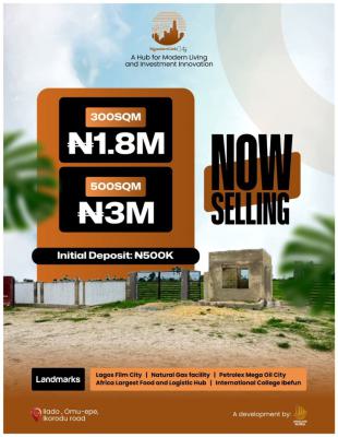 30mins to The Lekki Epe Proposed International Airport, Ilado , Off Omu Epe - Ikorodu Road, Epe, Lagos, Mixed-use Land for Sale