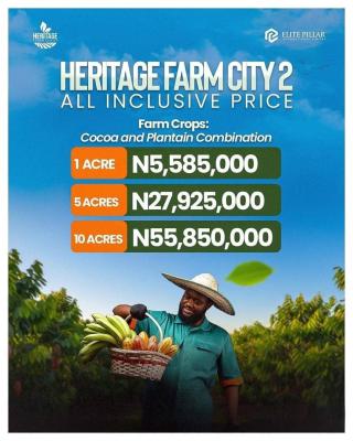 Now You Too Can Make Real, Sustainable Profit From Agriculture!, Buy 1 Acre and Get 1 Plot Free 😋, Abeokuta South, Ogun, Commercial Land for Sale