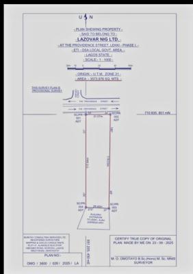 Land Measuring 3,573sqm, Within The Street, Lekki Phase 1, Lekki, Lagos, Land Joint Venture