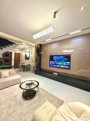 Luxury Furnished 4 Bedroom Terrace Duplex with 24hrs Light, Blenco Supermarket Lane., Sangotedo, Ajah, Lagos, Terraced Duplex for Rent