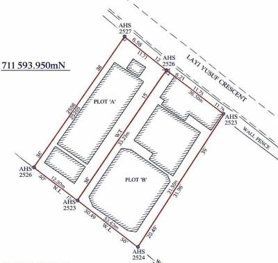 1141.39sm Plot, Layi Yusuf Crescent, Lekki Phase 1, Lekki, Lagos, Mixed-use Land for Sale