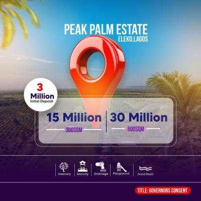 Land, Peak Palm Estate, Eleko, Ibeju Lekki, Lagos, Land for Sale
