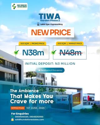 500 Sqm with Certificate of Occupancy, Epe, Lekki, Lagos, Land for Sale