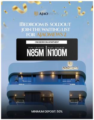 Exclusive 1 Bedroom at Pre Launch Access, Ajao Estate, Ikeja, Lagos, Flat / Apartment for Sale
