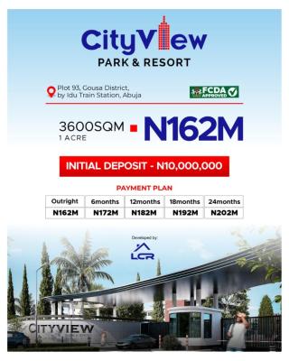 1 Acre of Land, Cityview Park and Resort Gousa District, Cultural Zones, Abuja, Mixed-use Land for Sale