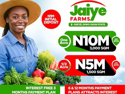 Farm Land (1 Acre, 6 Plots) — Epe, Lagos