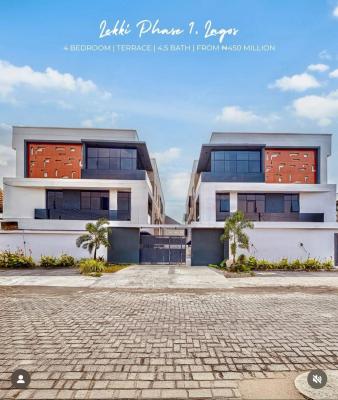 Brand New 4 Bed Terrace Duplex with Bq and Swimming Pool Selling for 4, Lekki Phase 1, Lekki, Lagos, Terraced Duplex for Sale