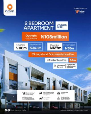 Own a 2-bedroom Apartment + Tucked-in Bq, Oranje Apartments, Ajah, Lagos, Block of Flats for Sale