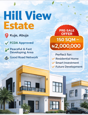 Hill View Estate Plot, Behind Tcn Sub Power Station, Kuje, Abuja, Residential Land for Sale