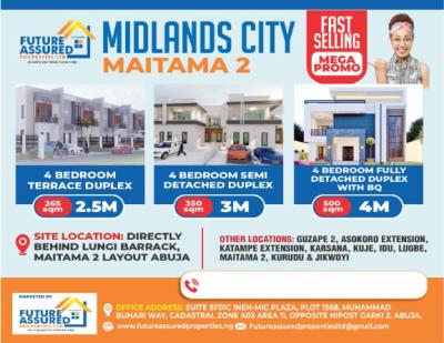 4 Bedroom Terrace Duplex, Mpape Junction, Maitama 2, Maitama District, Abuja, Mixed-use Land for Sale