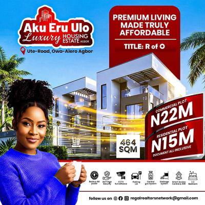 Aku Eru Ulo Luxury Housing Estate, Ute-road, Owa-alero, Agbor Delta State., Ika South, Delta, Mixed-use Land for Sale