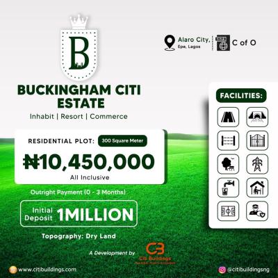 Invests in Plots and Acres of Land with C of O, Buckingham Citi Estate, Alaro City, Epe, Lagos, Residential Land for Sale