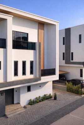 4bedrooms Semi Detached with Bq, Tarred Road, Guzape District, Abuja, Semi-detached Duplex for Rent