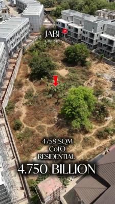 4758sqm Residential(cofo) Flat Land in Jabi, Jabi, Jabi, Abuja, Residential Land for Sale