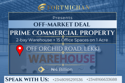 Prime Commercial Property (warehouse + Offices), Off Orchid Road, Lekki, Lagos, Commercial Property for Sale