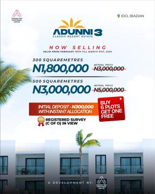 Luxury Resort-style Estate Plots Designed for Smart Investors, Ido Ibadan, Ido, Oyo, Residential Land for Sale