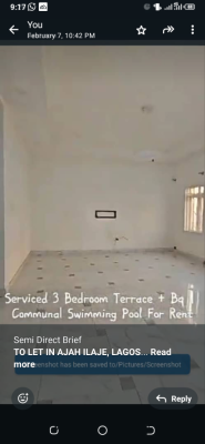 3 Bedroom Terrace Duplex in a Secured Estate, in a Secured Estate in, Ilaje, Ajah, Lagos, Terraced Duplex for Rent