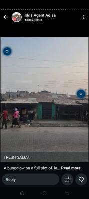 a Bungalow on a Plot of Land at Bariga Ilaje Road, Bariga, Shomolu, Lagos, Land for Sale