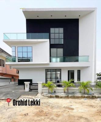 5 Bedroom Fully Detached Home with Swimming Pool, Gym & Cinema, Osapa, Lekki, Lagos, Detached Duplex for Sale