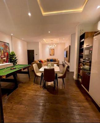 Luxury 2 Bedroom Apartment with Pool, Gym & Snooker Board, Elegantly Furnishings, Beautiful Ambiance, Comfortable Stay, Ikate, Lekki, Lagos, Flat / Apartment Short Let