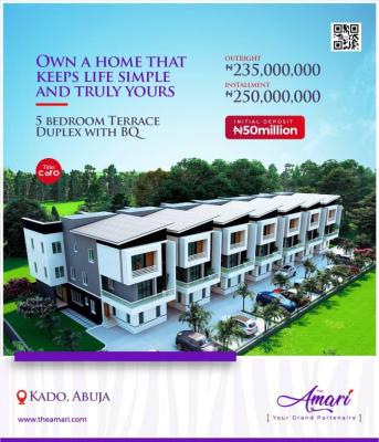 5 Bedroom Duplex with 12 Months Payment Plan, Kado, Abuja, House for Sale