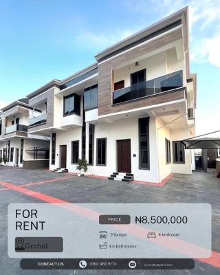 4 Bedroom Semi Detached Duplex, Orchid Road, Lekki, Lagos, Semi-detached Duplex for Rent