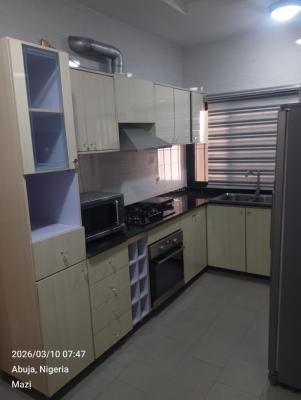 Luxurious 3 Bedroom Furnished & Serviced Apartment with Bq on The First Floor, Around British Village, Wuse 2, Abuja, Flat / Apartment for Rent