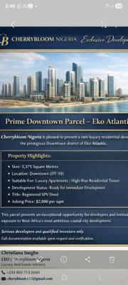 Luxury Real Estate Land, Eko Atlantic City, Lagos, Mixed-use Land for Sale