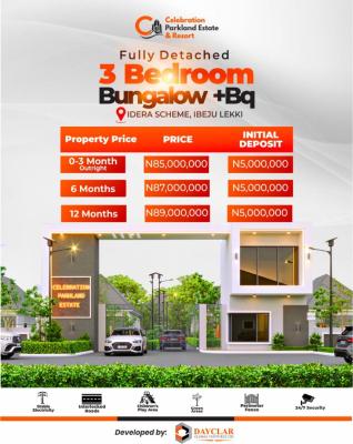 3-bedroom Fully Detached Bungalows with Bq, Ibeju Lekki, Lagos, Detached Bungalow for Sale