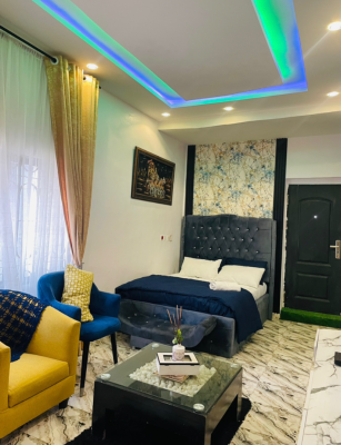 Nicely Furnished Studio Apartment, Ajao Estate, Isolo, Lagos, Flat / Apartment Short Let