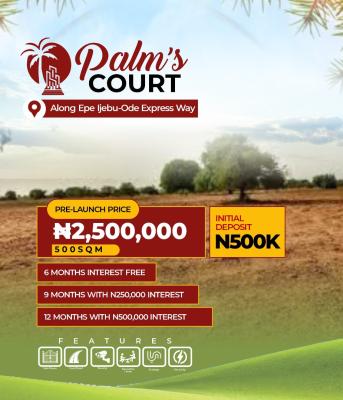 a Residential Land, Palms Court Ijebu-ode Expressway, Odolewu, Ijebu Ode, Ogun, Residential Land for Sale