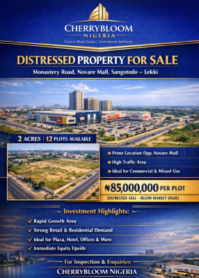 Distressed Plots of Prime Land, Monastery Road, Sangotedo, Ajah, Lagos, Land for Sale