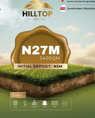 Affordable and Verified Dry Land, Hilltop Vila Located Inside Riverview Lolite Estate Four Corner Ozalla, Enugu, Enugu, Mixed-use Land for Sale