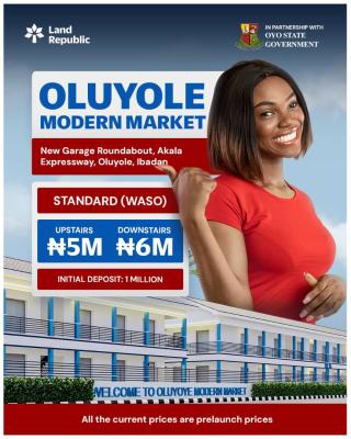Shops Available in The Heart of Oluyole Ibadan, Oluyole Modern Market, New Garage Roundabout, Oluyole Lga,, Ibadan, Oyo, Shop for Sale