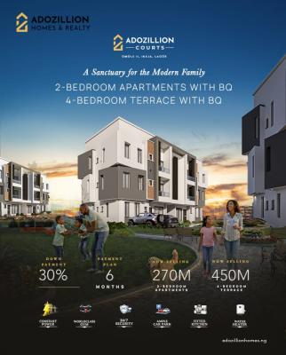 Luxury 4-bedroom Terrace Duplex in a Premium Estate, Adozillion Court, Omole Phase 2, Ikeja, Lagos, Terraced Duplex for Sale