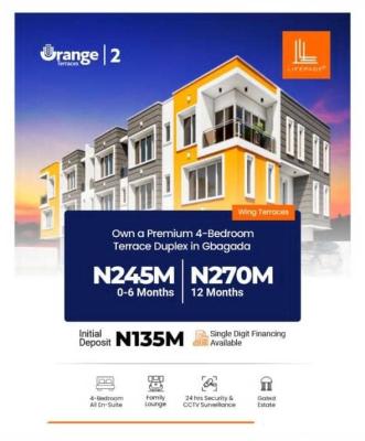 Luxury 4 Bedroom Fully Detached Duplex with Flexible Payment, Orange Terraces 2, Gbagada, Lagos, Terraced Duplex for Sale