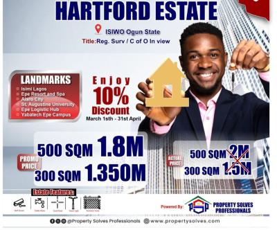 Residential Land, Hartford Estate Isiwo, Boundary of Epe and Ogun State., Epe, Lagos, Residential Land for Sale