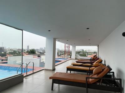 Luxury 1 Bedroom with Rooftop Pool & Gym, Lekki Phase 1, Lekki, Lagos, Mini Flat (room and Parlour) Short Let