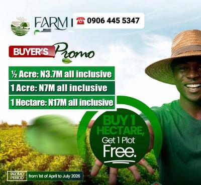 Acres and Hectares of Farmland, Idiru, Odogbolu, Ogun, Land for Sale