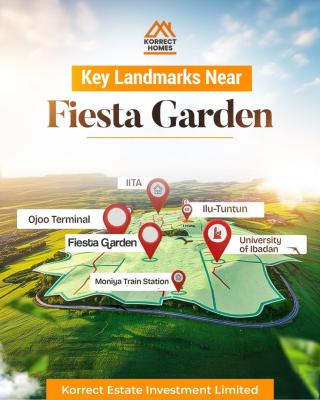 Land in Ogun State Fiesta Garden, Moniya, Ibadan, Oyo, Residential Land for Sale