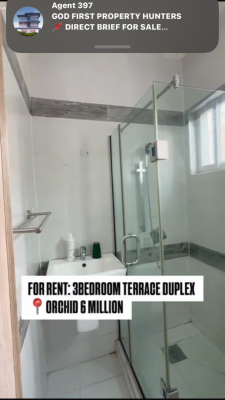 Luxury 3 Bedroom Terrace Duplex with Excellent Facility, Orchid, Lekki, Lagos, Terraced Duplex for Rent