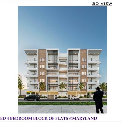 Luxury 4 Bedrooms Apartments with 2 Living Rooms with Bq, Shonibare Estate, Maryland, Lagos, Flat / Apartment for Sale