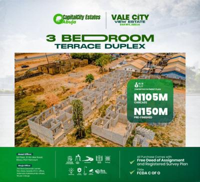 3 Bedroom Terrace Duplex with Bq, Dakwo, Abuja, House for Sale