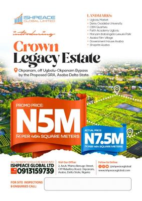 Land, Okpanam,  By Ugbolu- Okpanam Bypass, Oshimili North, Delta, Mixed-use Land for Sale