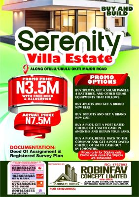 Where Smart Investors Are Securing Their Next Real Estate Opportunity, Along Otulu / Ubulu Okiti Major Road Asaba Delta State, Asaba, Delta, Residential Land for Sale
