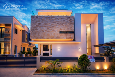 Full Luxury 5bedroom Detcahed Duplex with 2 Rooms Bq+ Terrace to, Chevron Drive, Lekki, Lagos, Detached Duplex for Sale