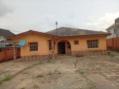 4 Bedroom Bungalow with a Lounge Fenced with Gate on 628sqm, Ait Road, Alagbado, Ifako-ijaiye, Lagos, Detached Bungalow for Sale