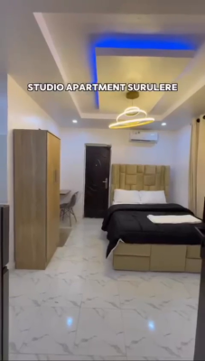 Nicely Furnished Studio Apartment, Surulere, Lagos, Flat / Apartment Short Let